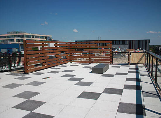 Patterned Roof Top Amenity Deck