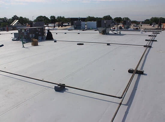 Invisiweld™ installed TPO - gray